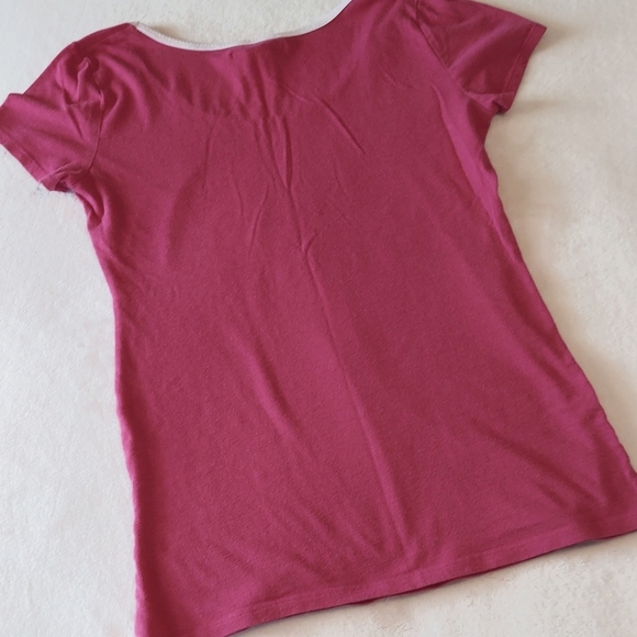 VS Angel Heart Shirt and Shorty Shorts Pink & Black Matching Set Small - Picture 7 of 10